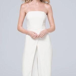 WHBM Convertible Strapless Split-Leg Jumpsuit